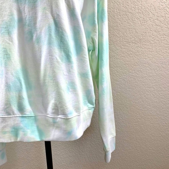Danskin green hoodie women tie dye long sleeve hoodie sweater size L boho gym - Picture 7 of 12